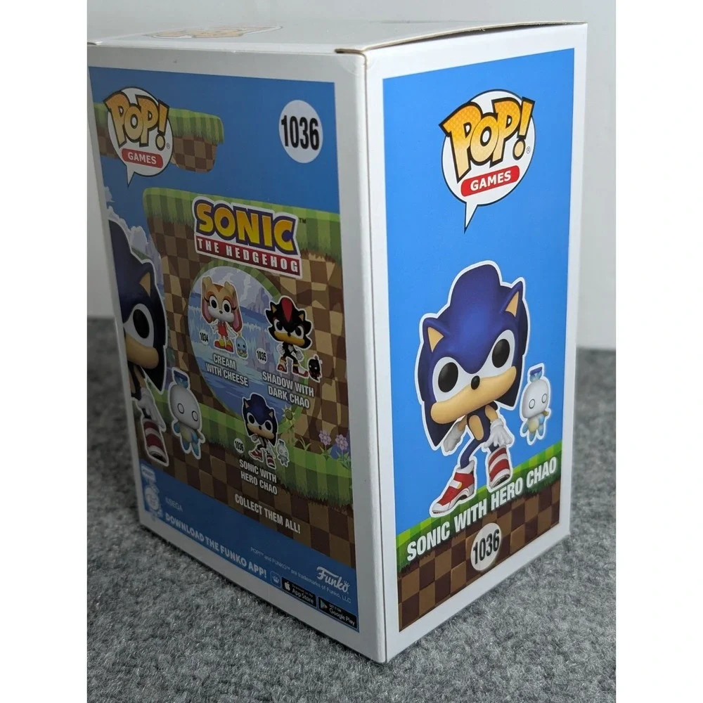 Funko‎ Pop! Vinyl: Sonic the Hedgehog Sonic with Chao (Flocked) Target Exclusive